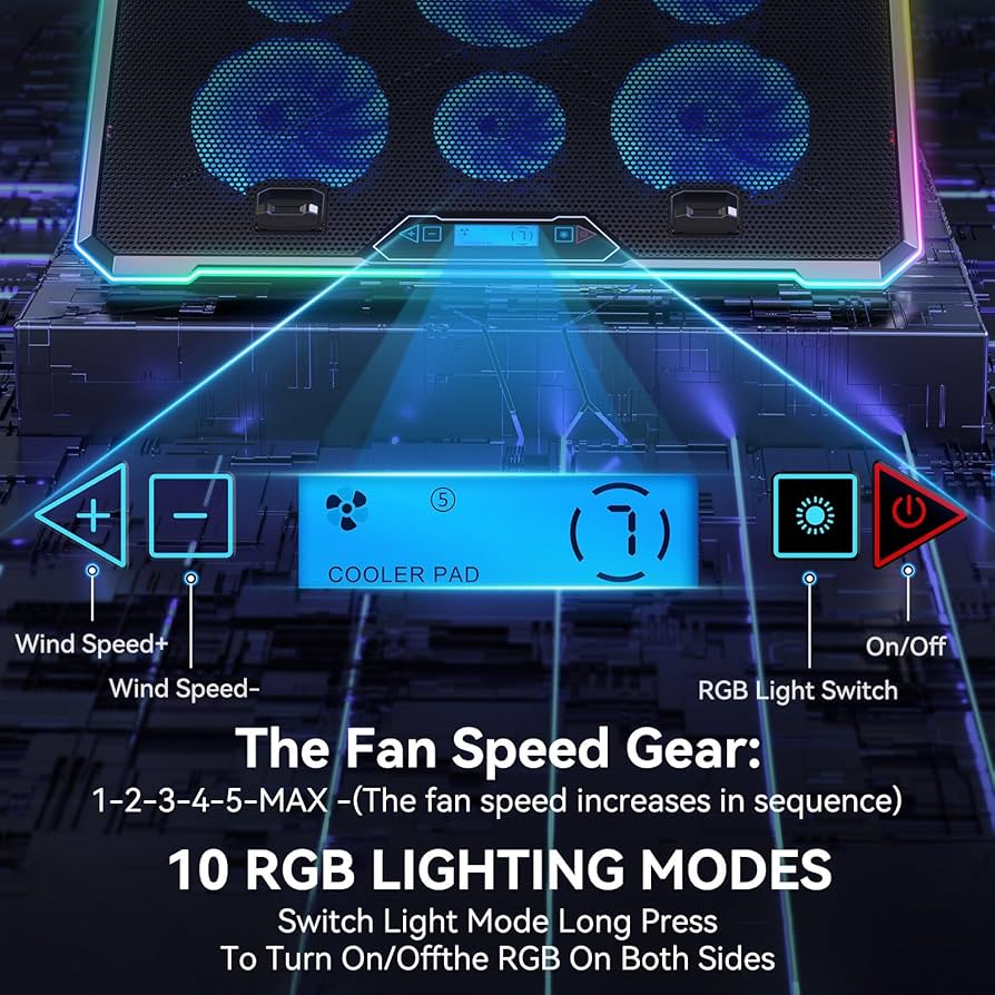 【6つ冷却ファン 極速放熱 RGBライト】 ノートパソコン冷却パッド スタンド Amazon.co.jp: LiANGSTAR ノートパソコン冷却パッド 6つ冷却